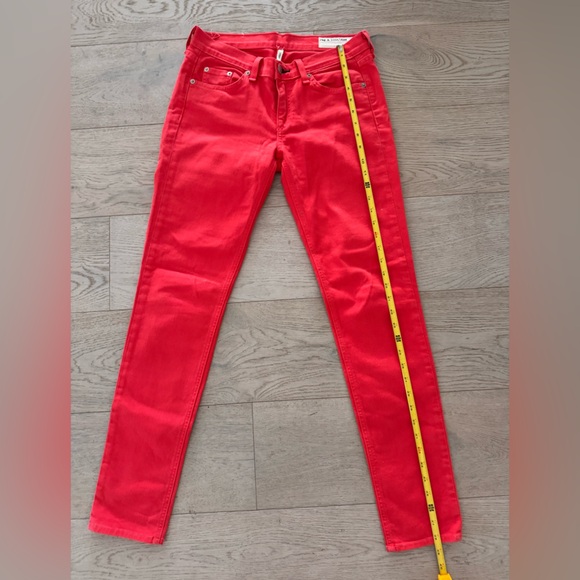 Rag & Bone woman’s red skinny jeans size 27 - Picture 3 of 7